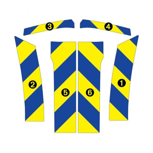 Kit Jaune-Bleu AVT+ARR PARTIEL - CITROËN Berlingo à Hayon (2008-2012) – Image 2